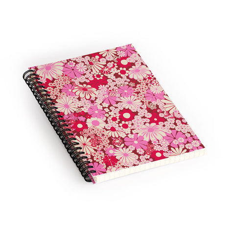 Jenean Morrison Peg in Red and Pink Spiral Notebook