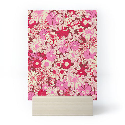 Jenean Morrison Peg in Red and Pink Mini Art Print