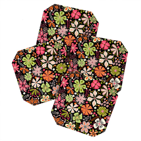 Jenean Morrison Petal Pop in Pink Coaster Set