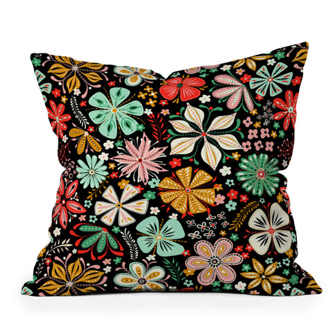 Jenean Morrison Petal Pop Outdoor Throw Pillow