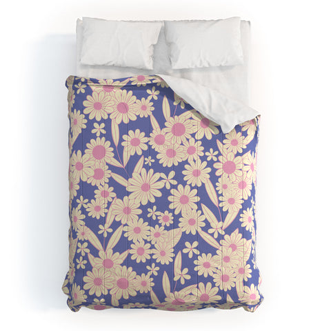 Jenean Morrison Simple Floral Lilac Comforter
