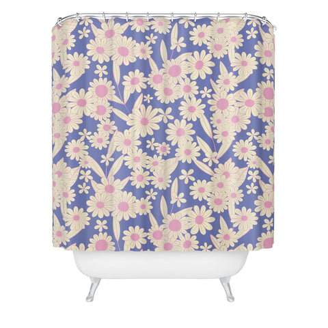 Jenean Morrison Simple Floral Lilac Shower Curtain