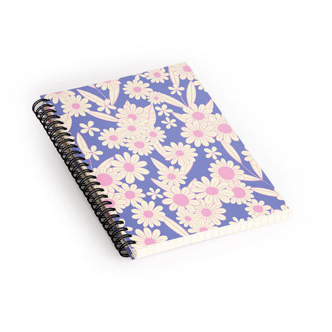 Jenean Morrison Simple Floral Lilac Spiral Notebook