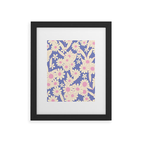 Jenean Morrison Simple Floral Lilac Framed Art Print
