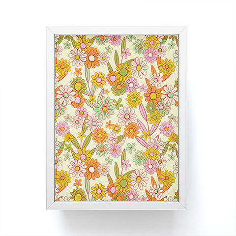 Jenean Morrison Simple Floral Multicolor Framed Mini Art Print