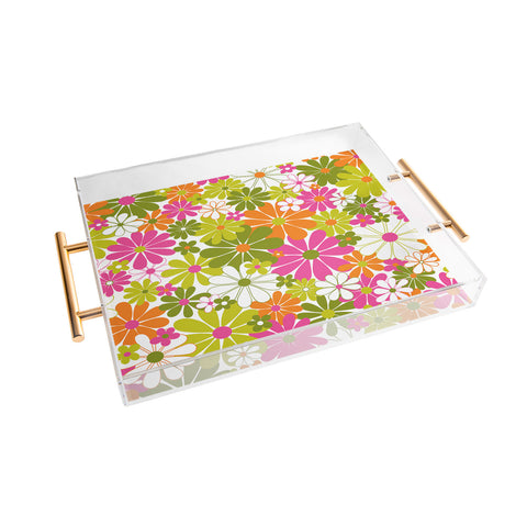 Jenean Morrison The Garden Isle Bright Pink Acrylic Tray