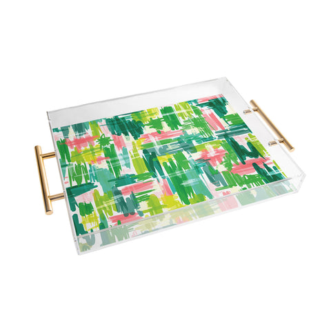 Jenean Morrison Tropical Abstract Acrylic Tray