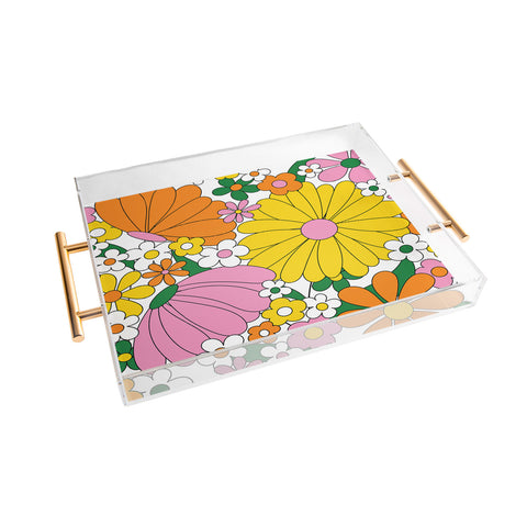 Jenean Morrison Vintage Pillowcase Acrylic Tray