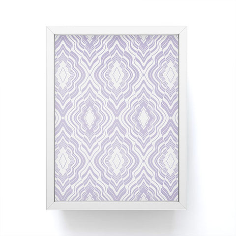 Jenean Morrison Wave of Emotions Lilac Framed Mini Art Print
