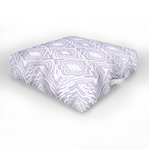 Jenean Morrison Wave of Emotions Lilac Outdoor Floor Cushion