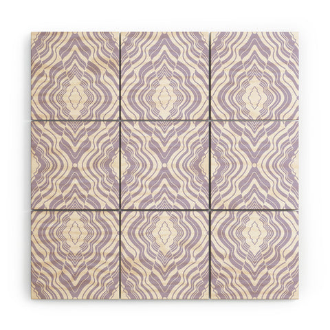 Jenean Morrison Wave of Emotions Lilac Wood Wall Mural