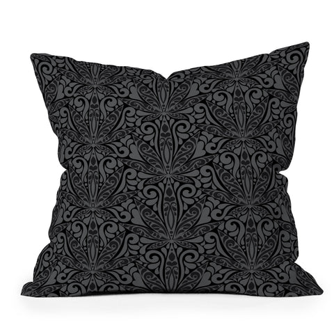 Jenean Morrison Weed Garden 03 Throw Pillow