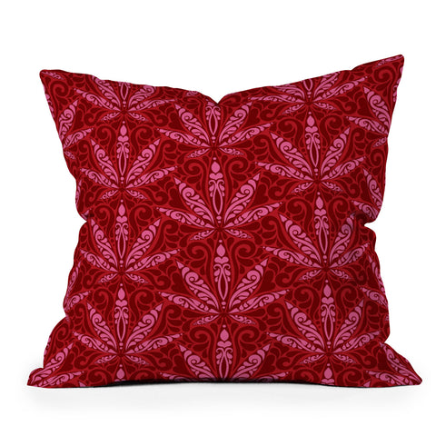 Jenean Morrison Weed Garden 04 Throw Pillow