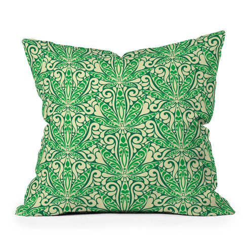 Jenean Morrison Weed Garden 05 Throw Pillow