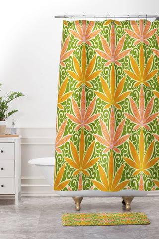 Jenean Morrison Weed Garden 10 Shower Curtain And Mat