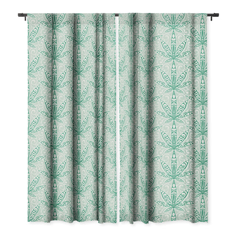 Jenean Morrison Weed Garden 12 Blackout Window Curtain