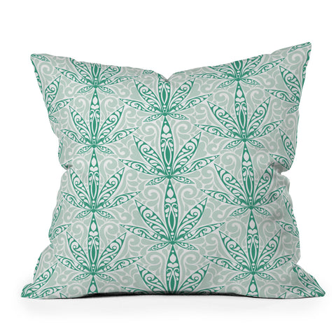 Jenean Morrison Weed Garden 12 Outdoor Throw Pillow