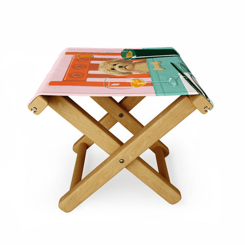 Jenn X Studio Brunch with Bailey Folding Stool