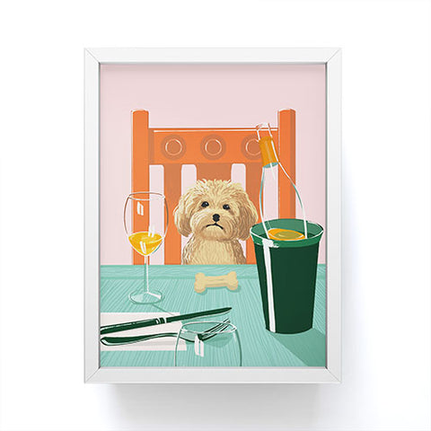 Jenn X Studio Brunch with Bailey Framed Mini Art Print