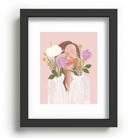 Jenn X Studio Full Bloom I Recessed Framing Rectangle