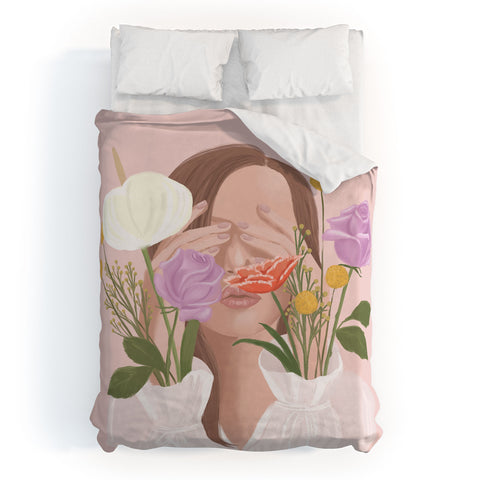 Jenn X Studio Full Bloom I Duvet Cover