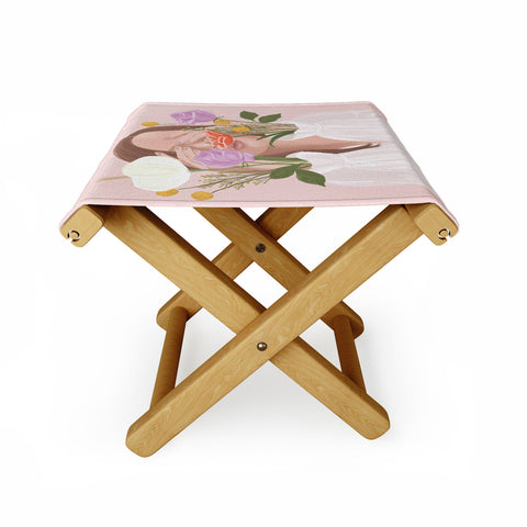 Jenn X Studio Full Bloom I Folding Stool