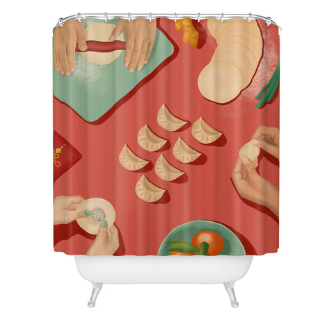 Jenn X Studio Home for Lunar New Year Shower Curtain