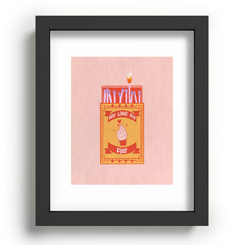 Jenn X Studio Light my fire Valentines Day Recessed Framing Rectangle