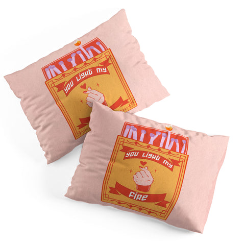 Jenn X Studio Light my fire Valentines Day Pillow Shams
