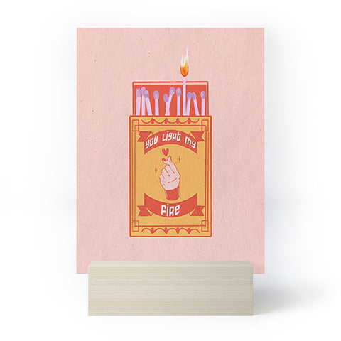 Jenn X Studio Light my fire Valentines Day Mini Art Print
