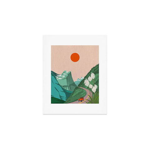 Jenn X Studio Mountain Sunset I Art Print