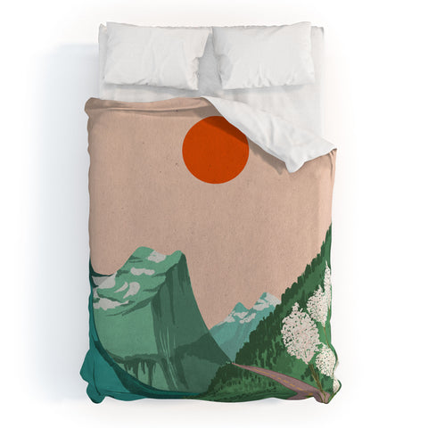 Jenn X Studio Mountain Sunset I Duvet Cover