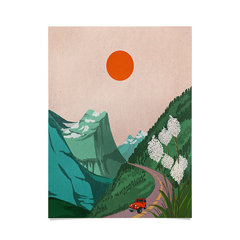Jenn X Studio Mountain Sunset I Poster