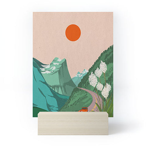 Jenn X Studio Mountain Sunset I Mini Art Print