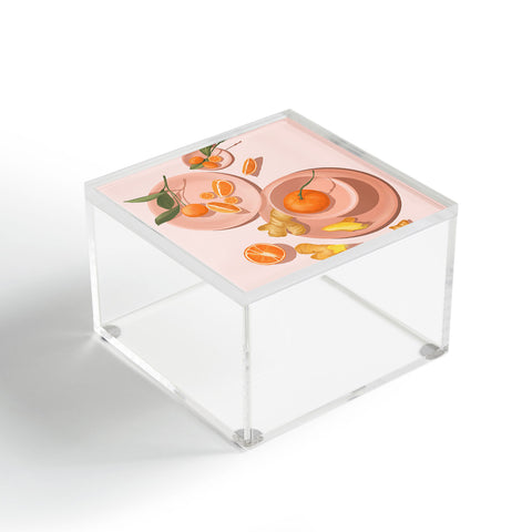 Jenn X Studio Pastel Oranges and Ginger Acrylic Box