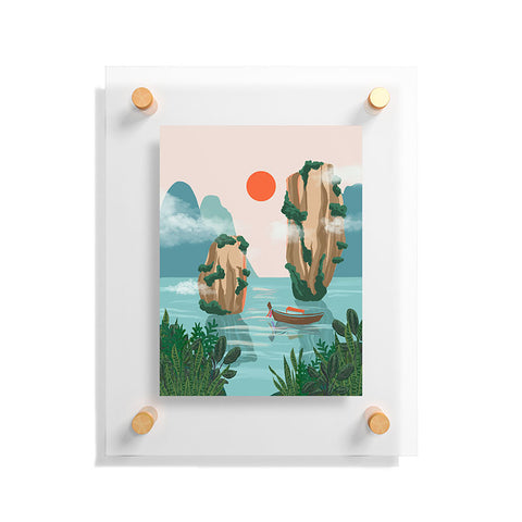 Jenn X Studio Phuket Sunset Floating Acrylic Print