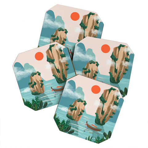 Jenn X Studio Phuket Sunset Coaster Set