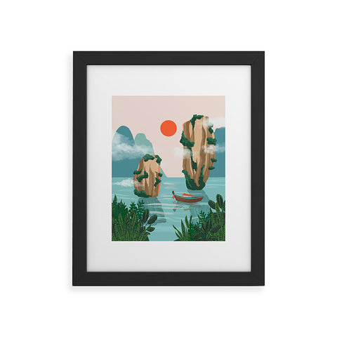 Jenn X Studio Phuket Sunset Framed Art Print