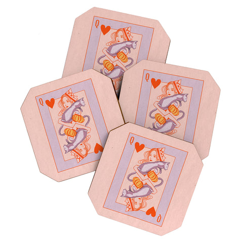 Jenn X Studio Queen of my heart Coaster Set