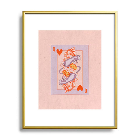 Jenn X Studio Queen of my heart Metal Framed Art Print