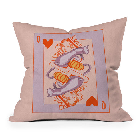 Jenn X Studio Queen of my heart Throw Pillow