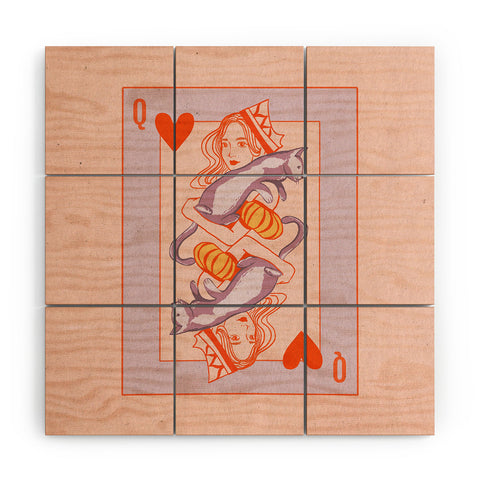 Jenn X Studio Queen of my heart Wood Wall Mural