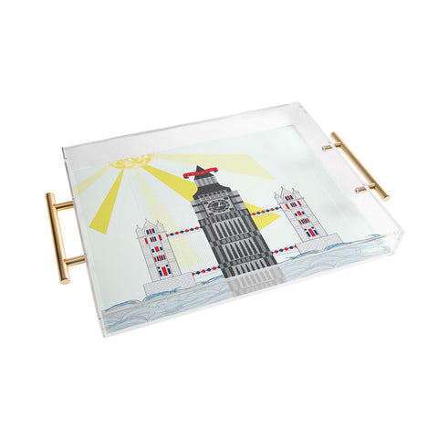 Jennifer Hill London Big Ben Acrylic Tray