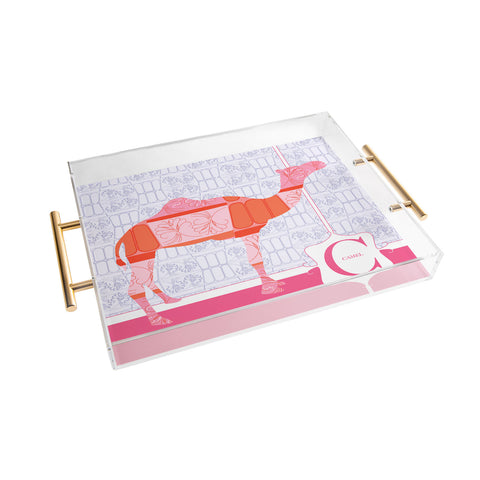 Jennifer Hill Miss Camel Acrylic Tray
