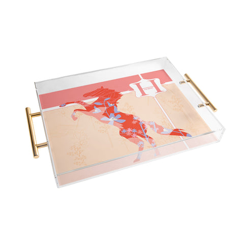 Jennifer Hill Miss Horse Acrylic Tray