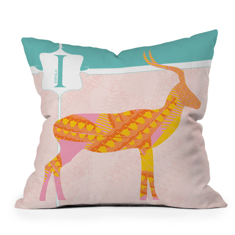 Jennifer Hill Miss Impala Outdoor Throw Pillow