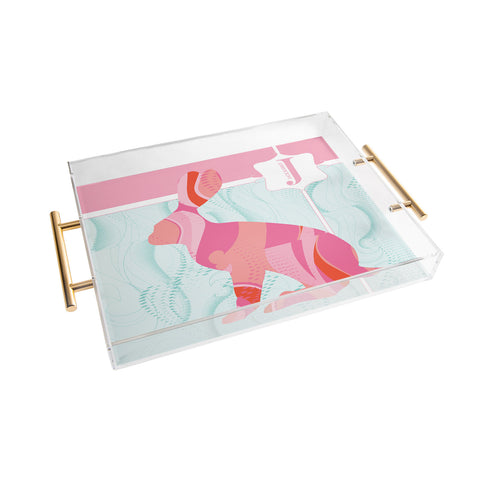 Jennifer Hill Miss Jackrabbit Acrylic Tray