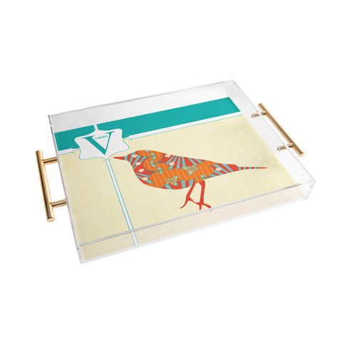 Jennifer Hill Miss Veery Acrylic Tray