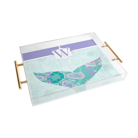 Jennifer Hill Miss Whale Acrylic Tray