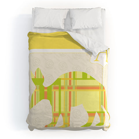 Jennifer Hill Mister Aardvark Duvet Cover